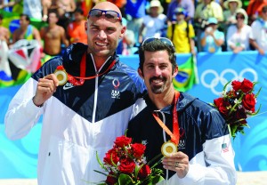 Once rivals on the court, Dalhausser (left) and Rogers (right) now make for an intimidating pair. Photo: FIVB 